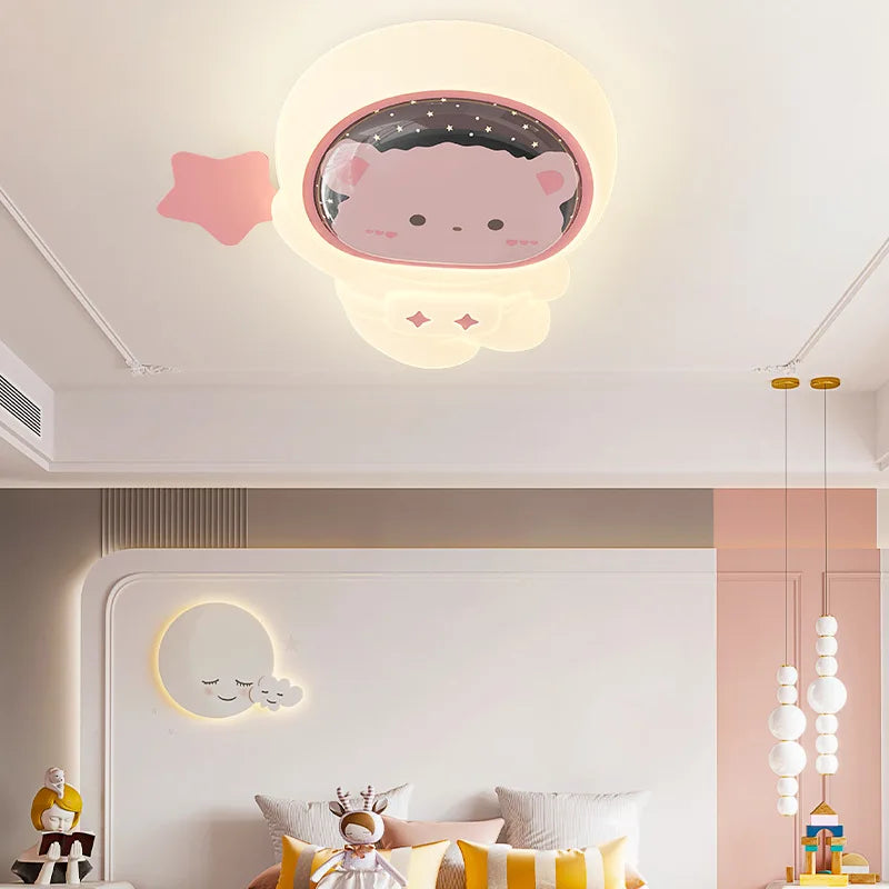 Cute ceiling light for children's room astronaut and princess theme