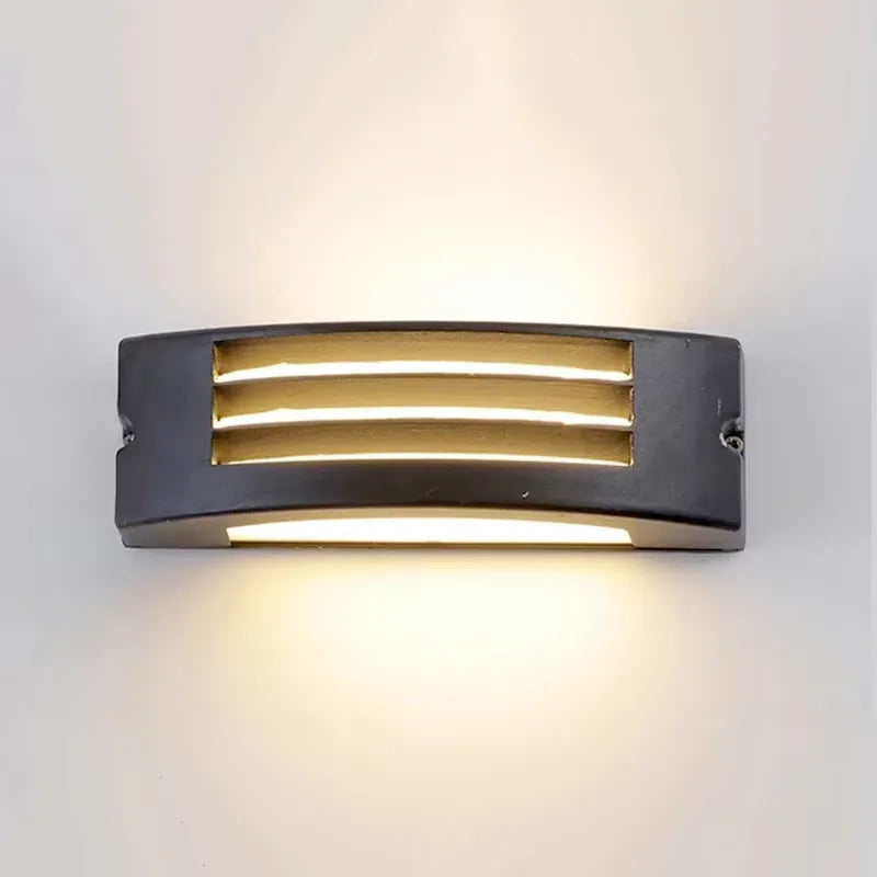 modern waterproof LED wall light for indoor and outdoor use - vue 6 sur 8