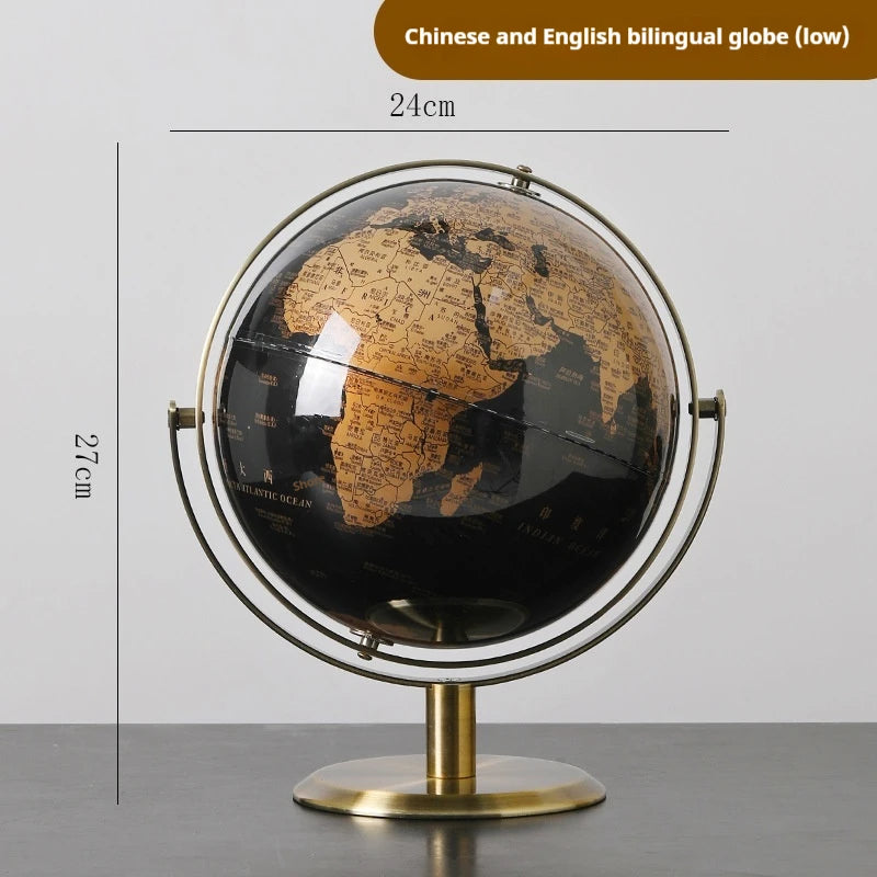 children's educational rotating metal globe - vue 7 sur 14