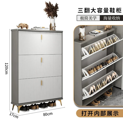modern multi-layer shoe cabinet for optimal storage - vue 16 sur 18