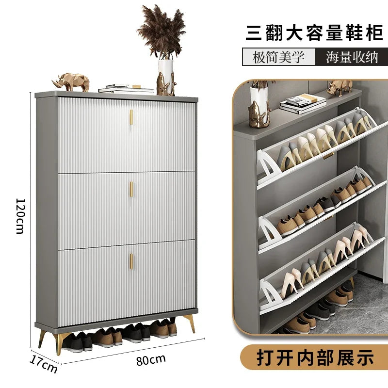 modern multi-layer shoe cabinet for optimal storage - vue 16 sur 18