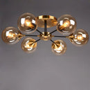 Modern clear glass chandelier for elegant décor
