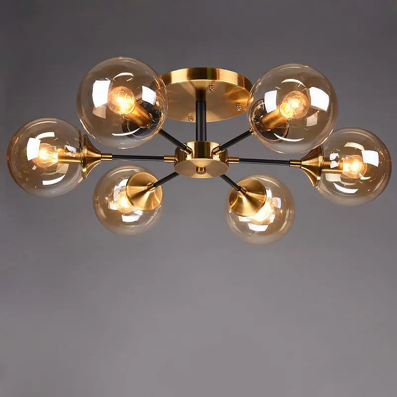 Modern clear glass chandelier for elegant décor