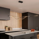 Modern decorative LED chandelier for restaurants and indoor spaces