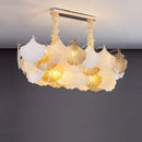 Art deco dimmable LED ginkgo pendant chandelier for elegant lighting