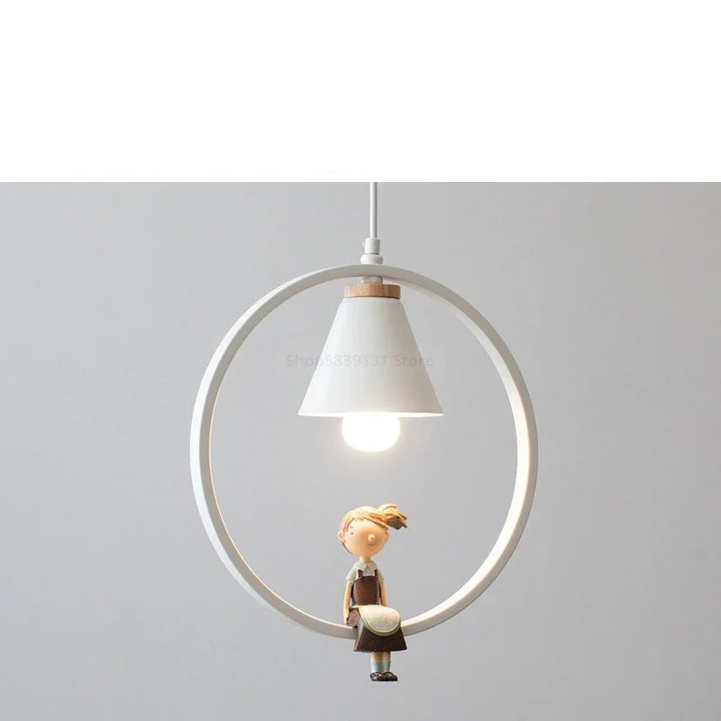 Modern Nordic pendant light with LED bird pendant - vue 16 sur 16