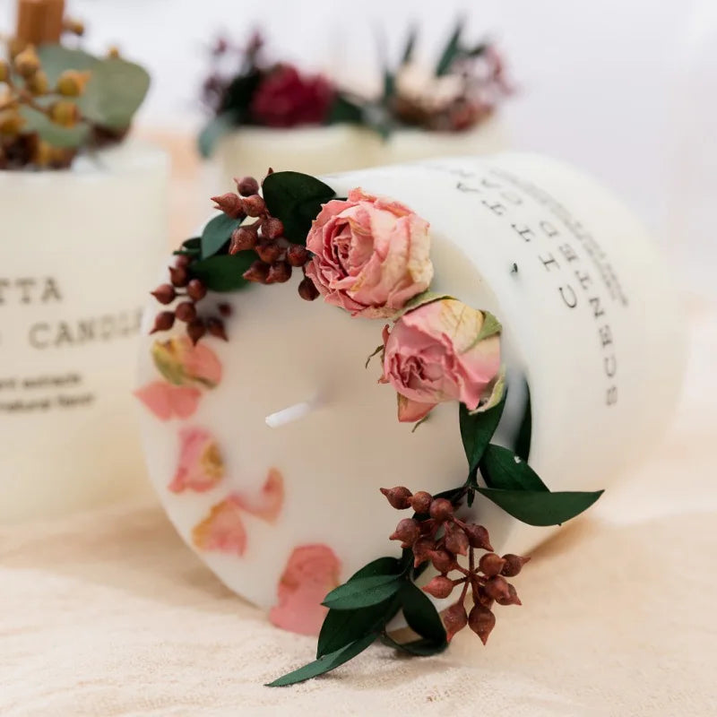 bougie rétro parfumée pour anniversaire et décoration de Noël - vue 3 sur 10