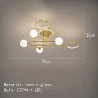 Modern white glass chandelier with elegant design for contemporary interiors