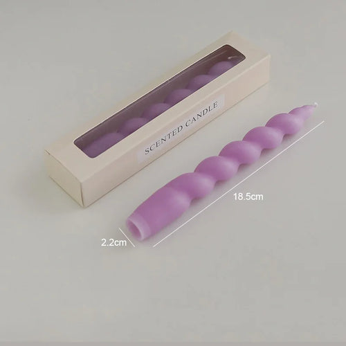 spiral aromatherapy scented candle for festive decoration - vue 20 sur 19