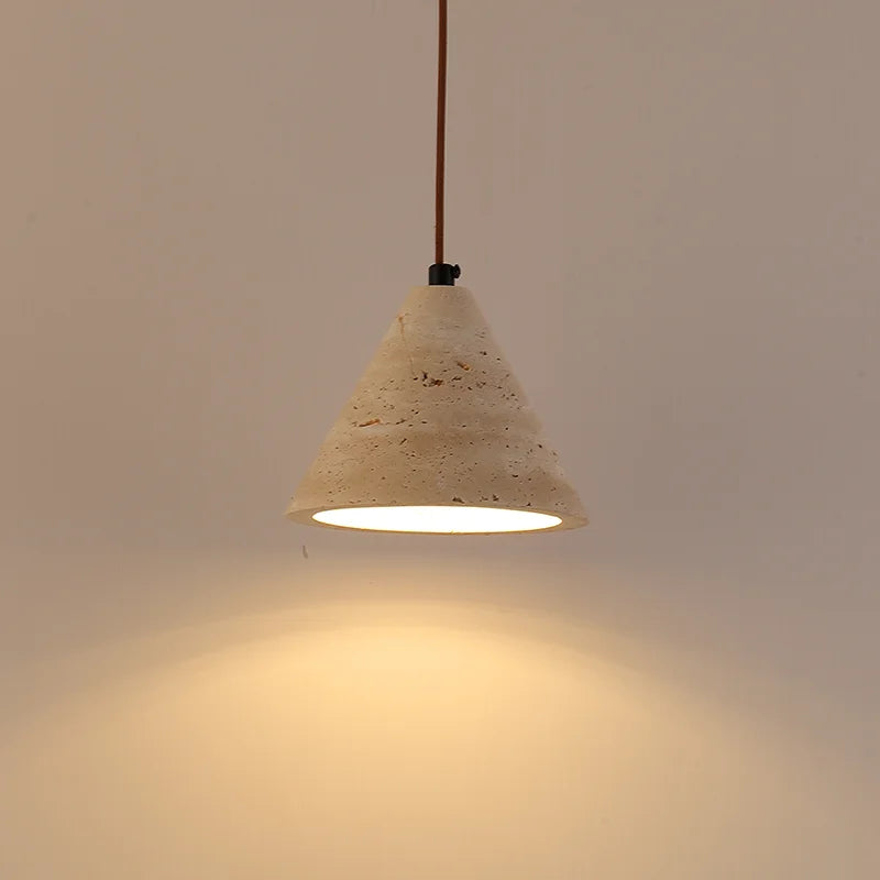 Vintage natural stone LED decorative pendant light for your interior
