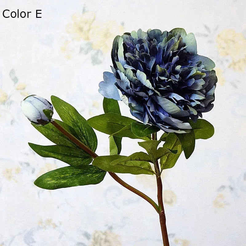 Artificial peony flower branch for elegant decor - vue 4 sur 13
