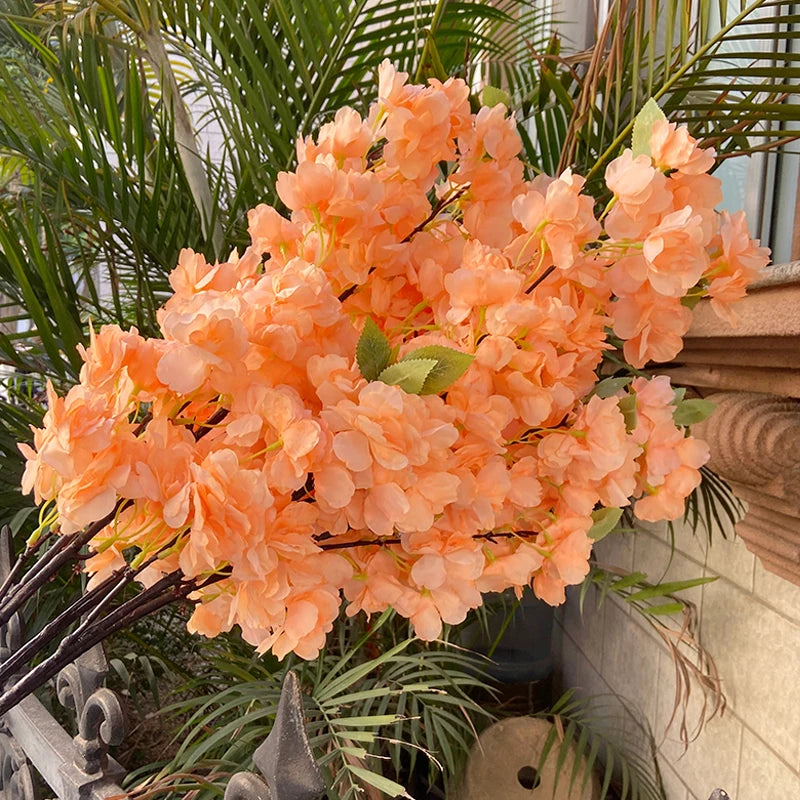 Artificial cherry blossom branch for soft decoration
