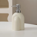 Portable ceramic soap dispenser for shampoo and water