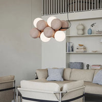 Creative velvet design chandelier for contemporary spaces