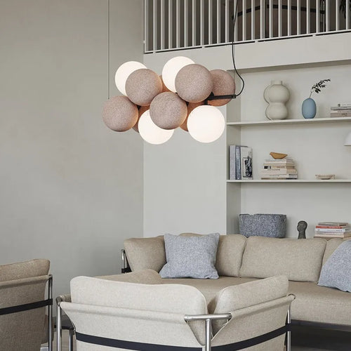 Creative velvet design chandelier for contemporary spaces