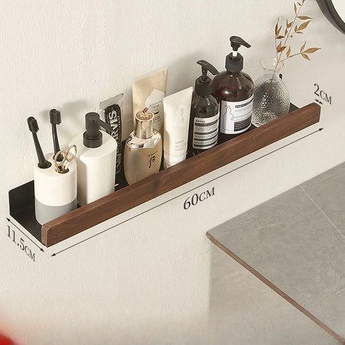Wall-Mounted bathroom shelf，Punch Storage Holders Racks,floating shelves for wall， living room no-hole punching Storage Shelves - vue 15 sur 16