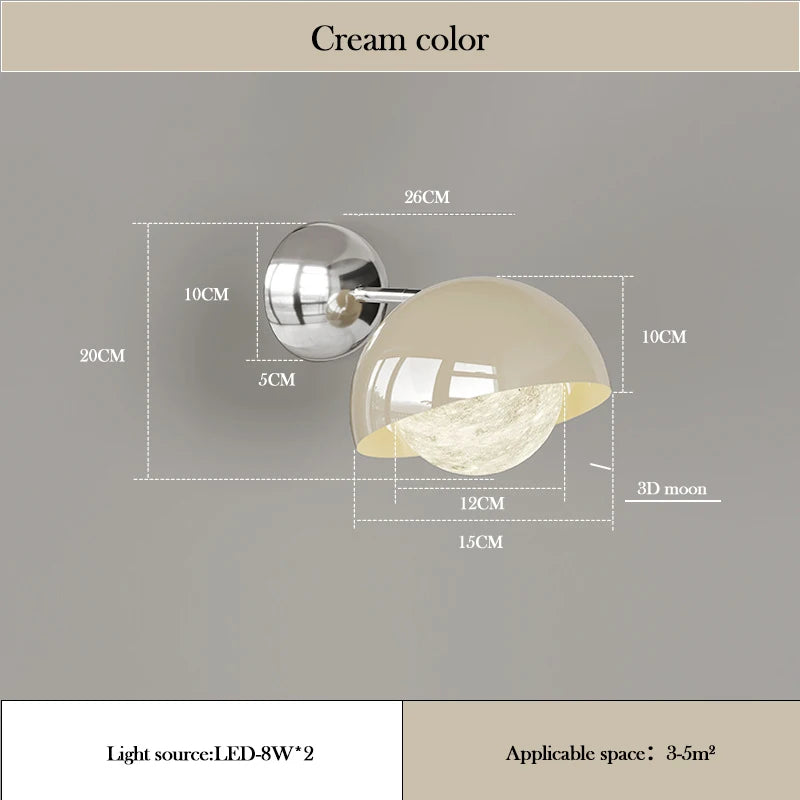 Modern 3D flower LED wall light