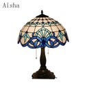Handmade glass pendant light nordic style peacock home decor