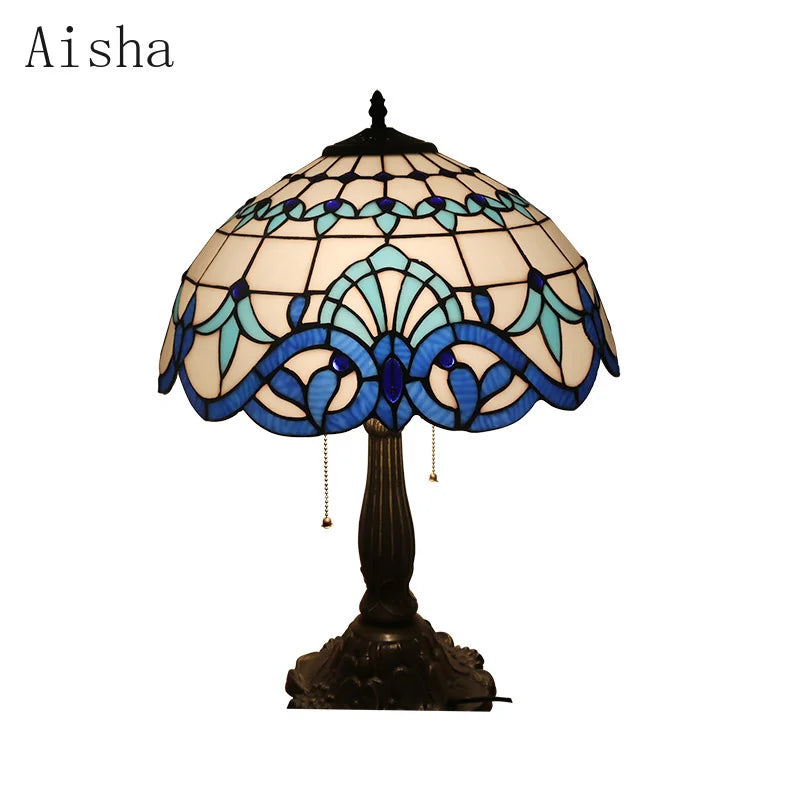 Handmade glass pendant light nordic style peacock home decor
