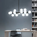 Scandinavian design milky glass lamp with holder
