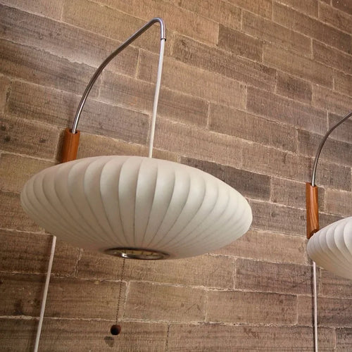 Elegant decorative japandi woven silk wall light - vue 4 sur 14