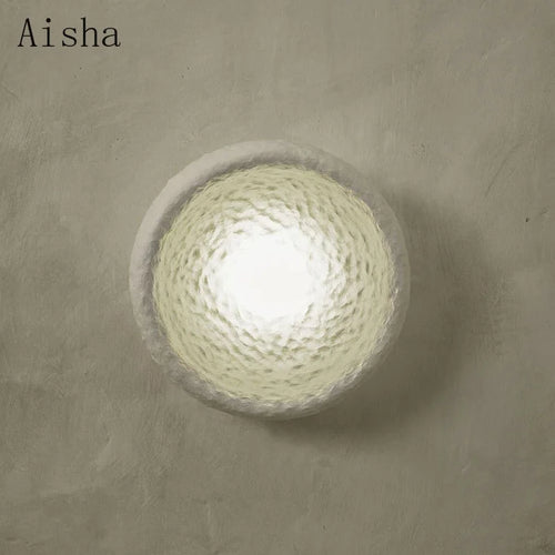 Japanese retro resin wall lamp for interior decoration - vue 7 sur 9
