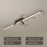 Modern LED chandelier with acrylic spotlights for indoor lighting
