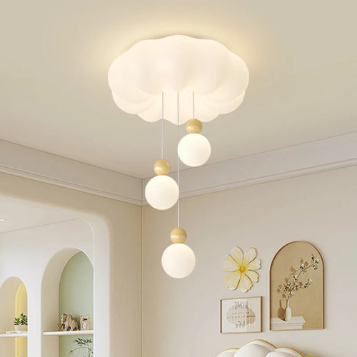 Modern cloud chandelier for children's room, romantic and cosy - vue 3 sur 15