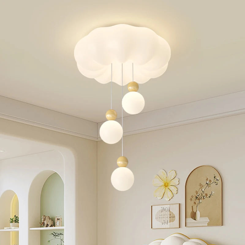 Modern cloud chandelier for children's room, romantic and cosy