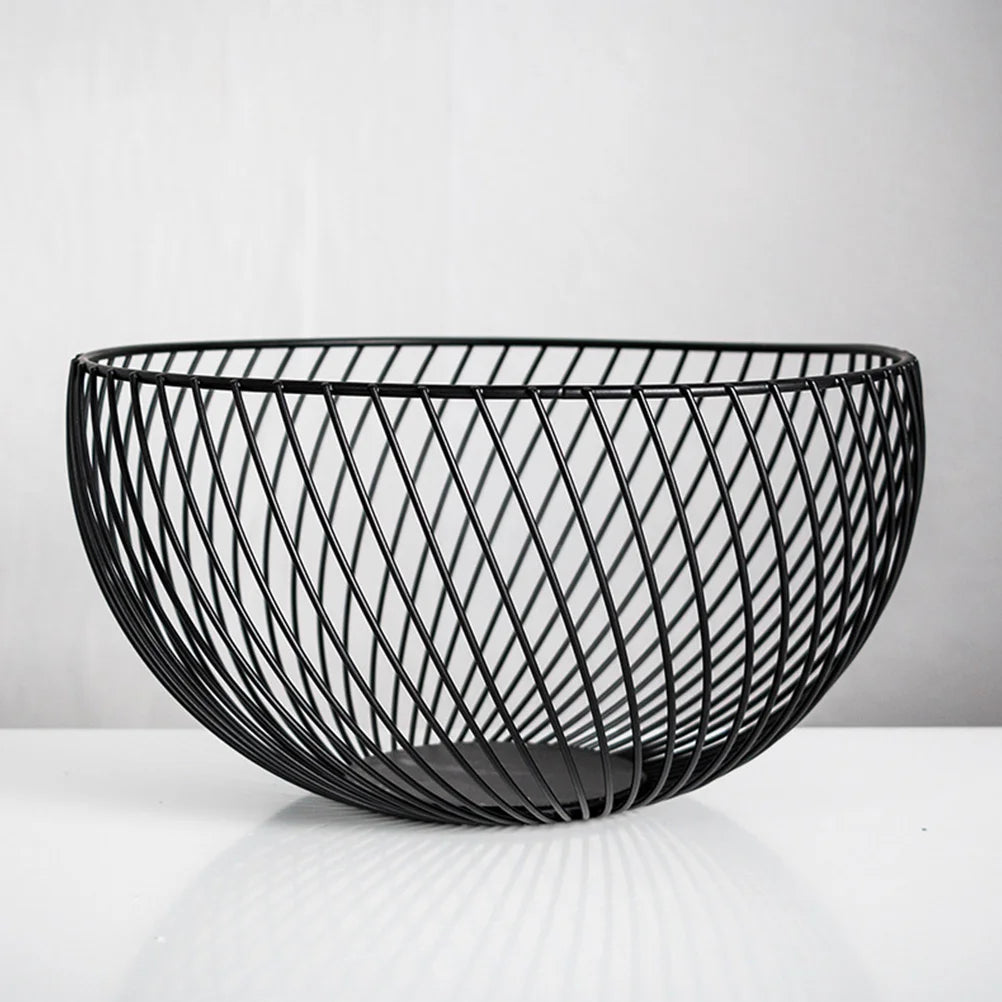 stackable metal fruit basket for storage and serving