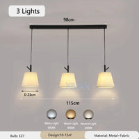 Pleated fabric chandelier for modern interior decor