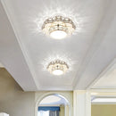 Modern crystal ceiling light with floral design for all spaces