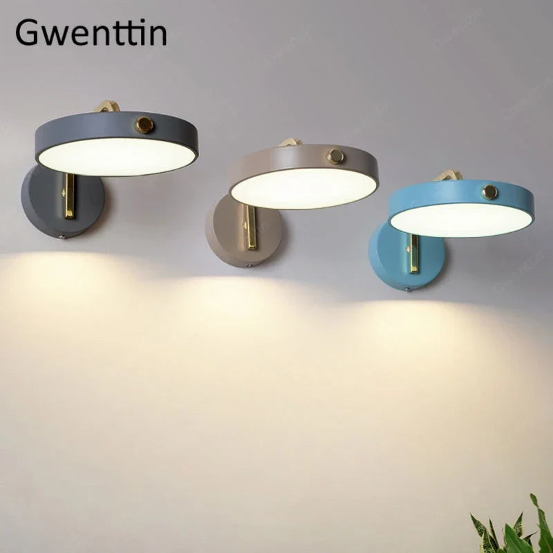Modern Nordic design iron wall light for interiors