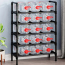 trendy space-saving 5-tier metal shoe rack
