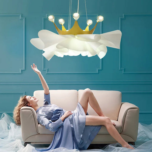 Modern crystal chandelier for a romantic and cosy decor - vue 3 sur 8