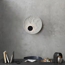 Modern decorative resin moon LED wall light