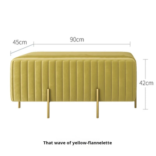 Nordic creative multifunctional velvet bench for living room and bedroom - vue 16 sur 16