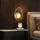 Modern luxury creative acrylic LED wall light gold or black for hallway, bedroom, bedside, corridor, home decor