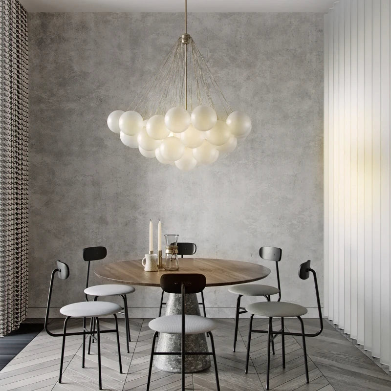 Modern glass ball LED pendant chandelier nordic suspended