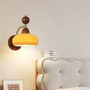 Wood and glass wall light for modern interiors