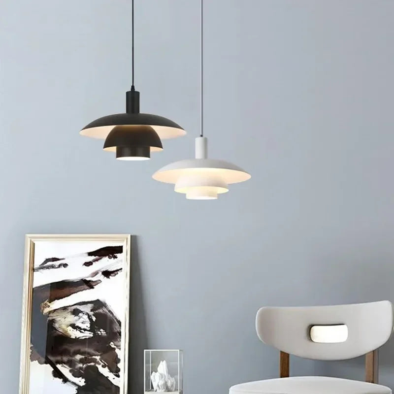 Multicolour flying saucer design pendant light for interior decoration