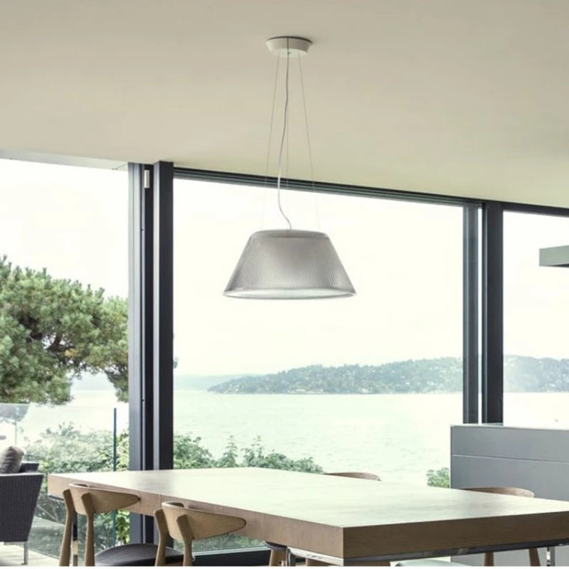 Modern glass designer chandelier for commercial spaces and cafés - vue 4 sur 8