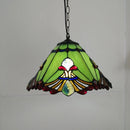 Tiffany stained glass chandelier Mediterranean style for elegant interiors