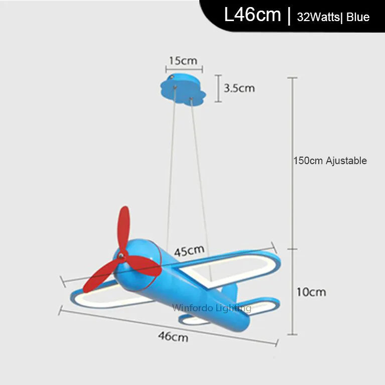 Modern LED chandelier airplane shape