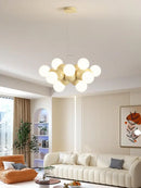 Modern iron LED chandelier for interior decoration