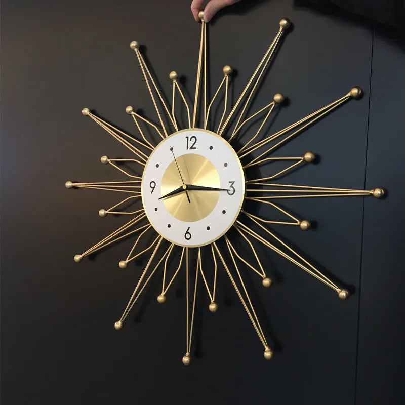 Nordic Wall Clock for Living Room, Modern Minimalist Home Clock, Atmosphere Fashion, Decorative Wall Watch, 50 cm, 60 cm, 80 cm - vue 4 sur 6