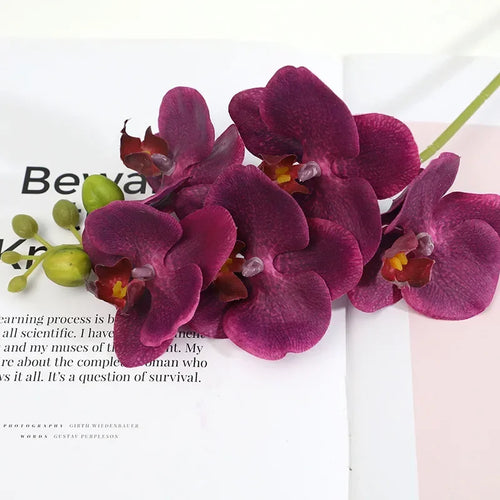 Realistic artificial phalaenopsis flowers for various decorations - vue 10 sur 11