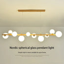 Glass shade chandelier pendant light for home decor