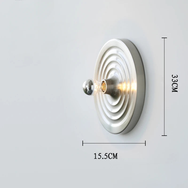 Bauhaus UFO art galvanised LED wall light decoration - vue 9 sur 14