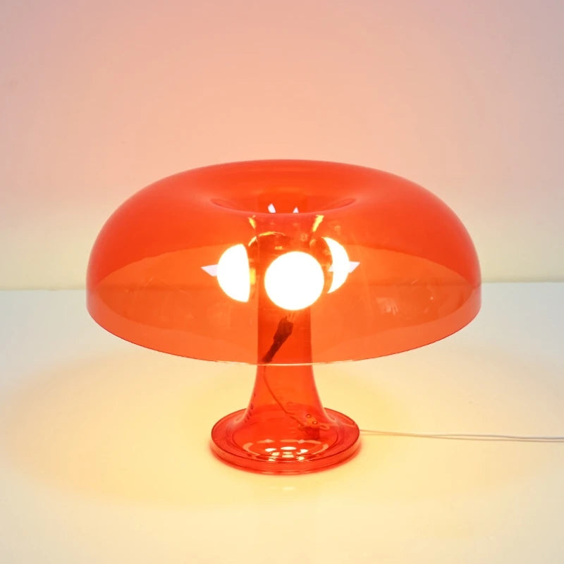 Minimalist mushroom LED table lamp for decoration - vue 3 sur 14